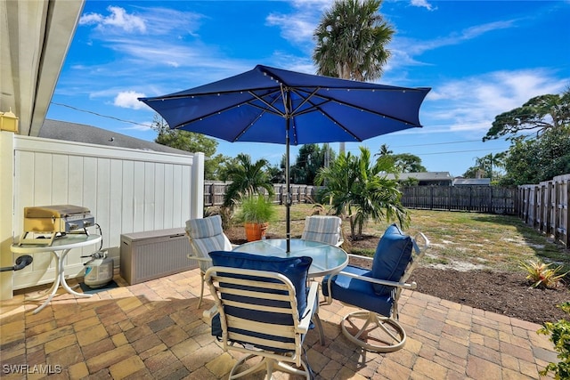 view of patio