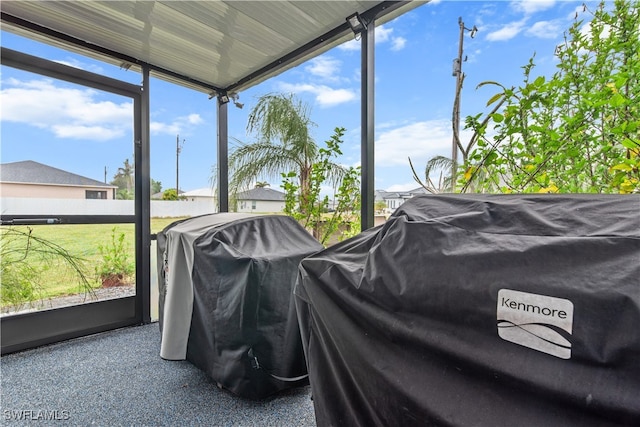 view of sunroom / solarium