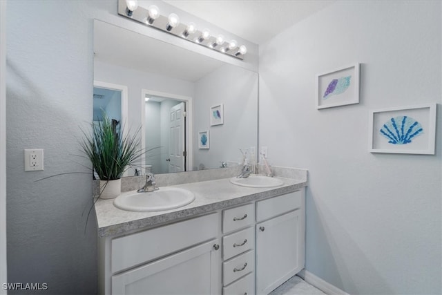 bathroom with vanity