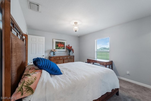 bedroom with carpet flooring