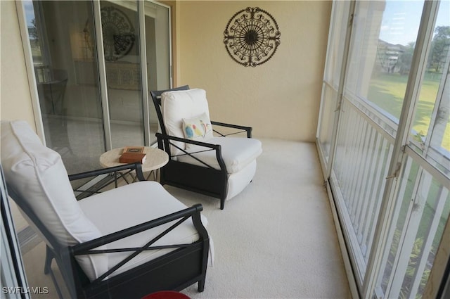 view of sunroom / solarium