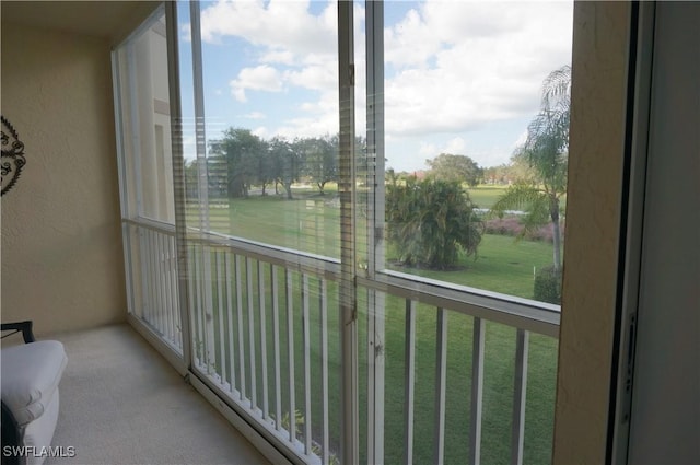 view of balcony