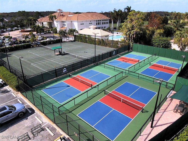 view of tennis court