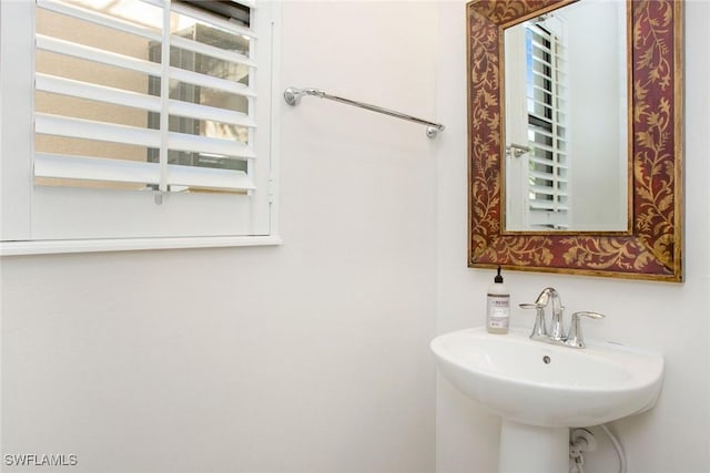 bathroom with a sink