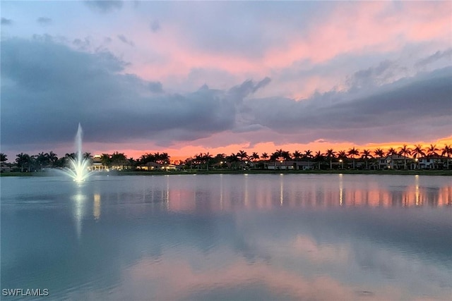 view of water feature