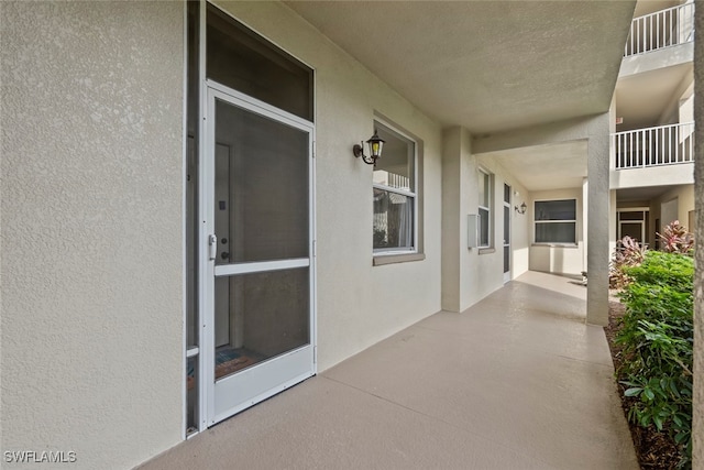 view of patio / terrace featuring a balcony