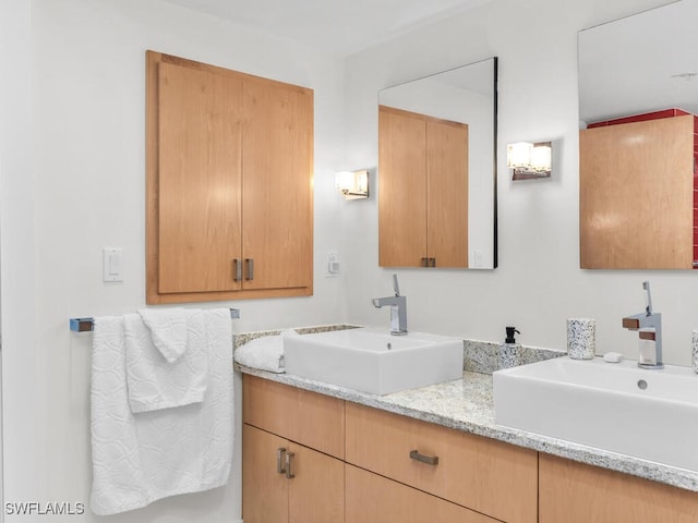 bathroom with vanity