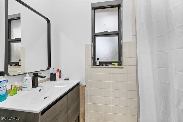 bathroom featuring vanity