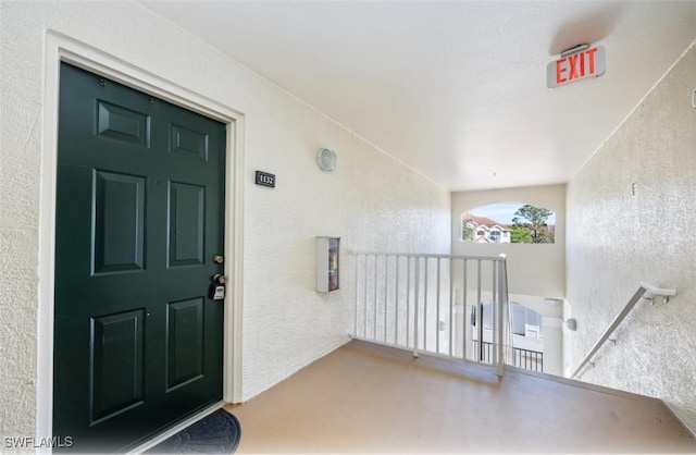 entrance to property with a porch