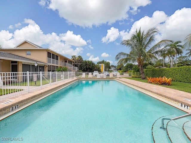 view of pool