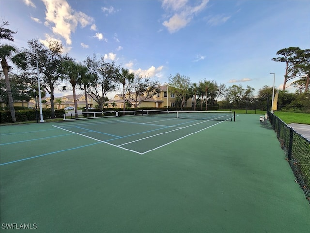 view of tennis court