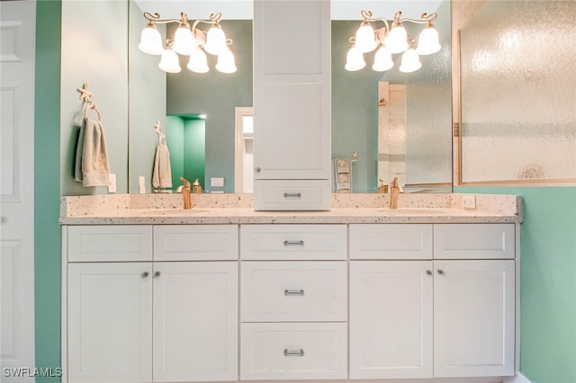 bathroom featuring vanity