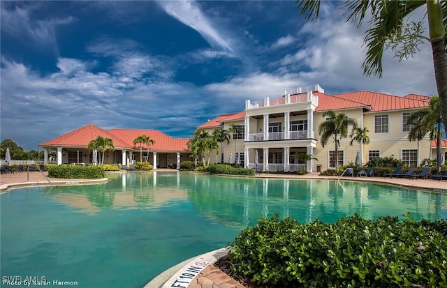 view of pool