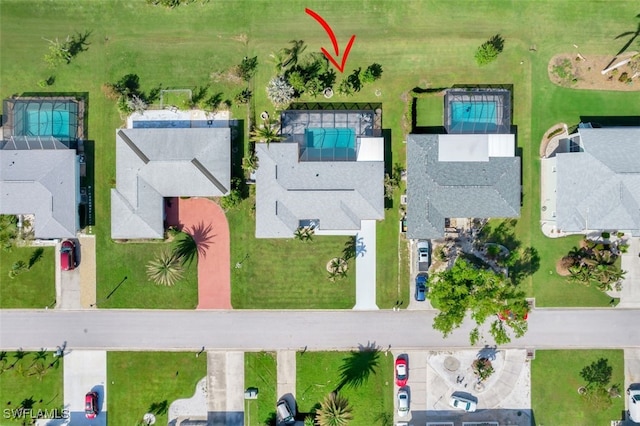 birds eye view of property