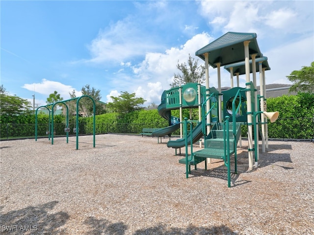 view of jungle gym