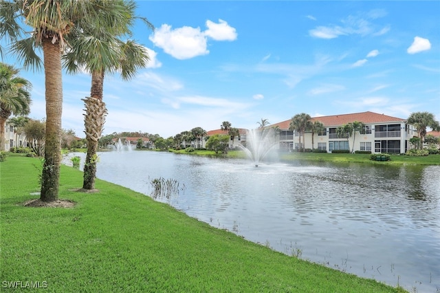 view of water feature