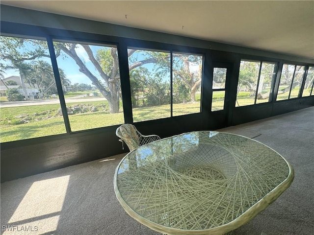 view of sunroom / solarium