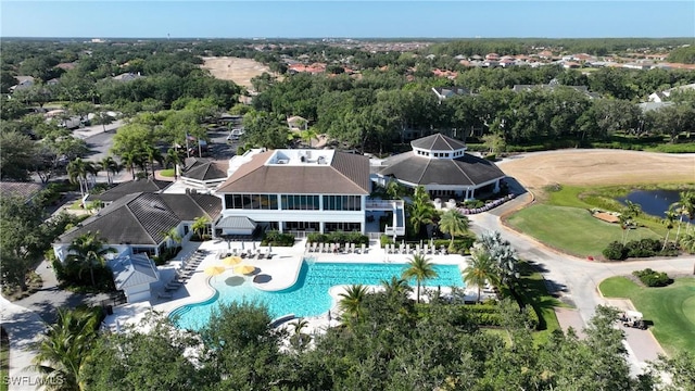 birds eye view of property