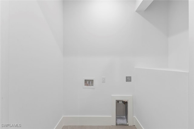 3509 5th Ave SW, Naples, FL 34117 - washroom with hookup for an electric dryer, washer hookup, and baseboards