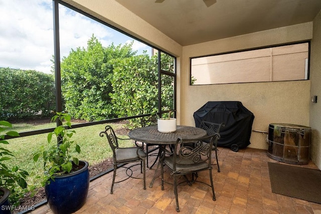 view of sunroom / solarium