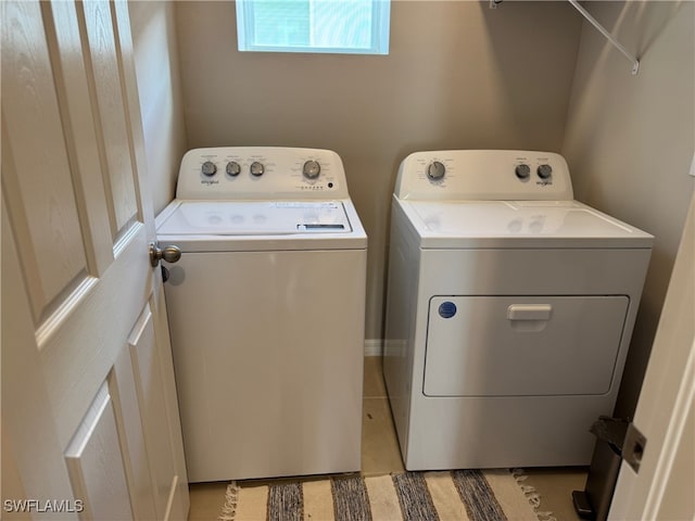 washroom featuring separate washer and dryer