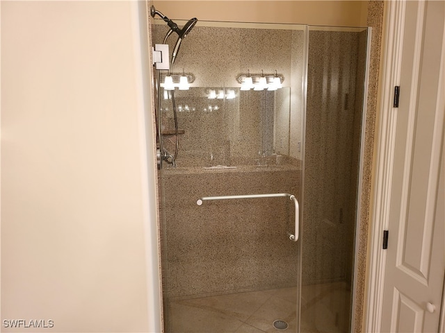 bathroom with walk in shower