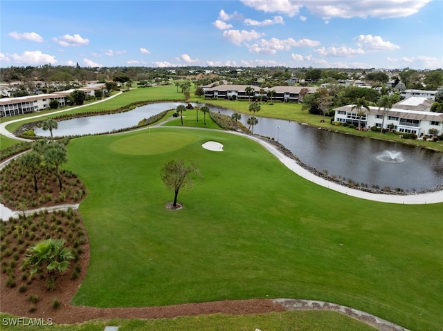 view of property's community with a water view