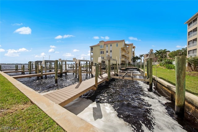 view of dock