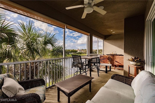 view of sunroom / solarium