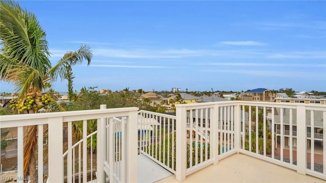 view of balcony