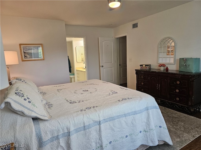 bedroom with ensuite bathroom