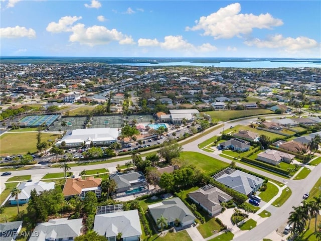 120 Sand Hill St, Marco Island, FL 34145 - aerial view of property and surrounding area with nearby suburban area and a nearby body of water