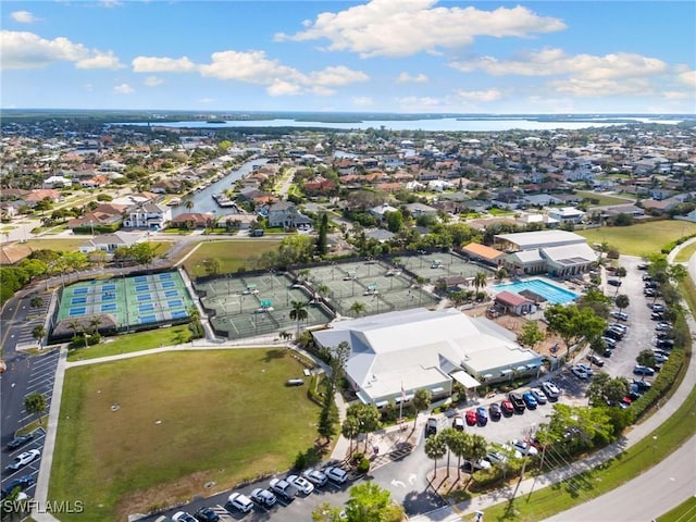 120 Sand Hill St, Marco Island, FL 34145 - aerial view of property and surrounding area with nearby suburban area