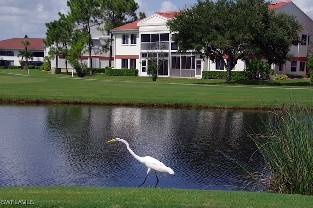 view of water feature