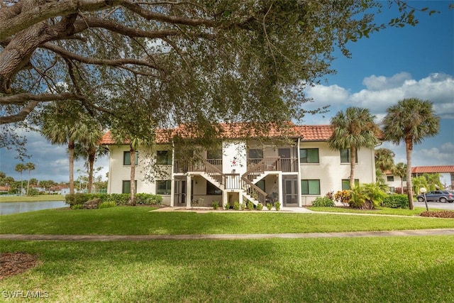 view of property featuring a water view