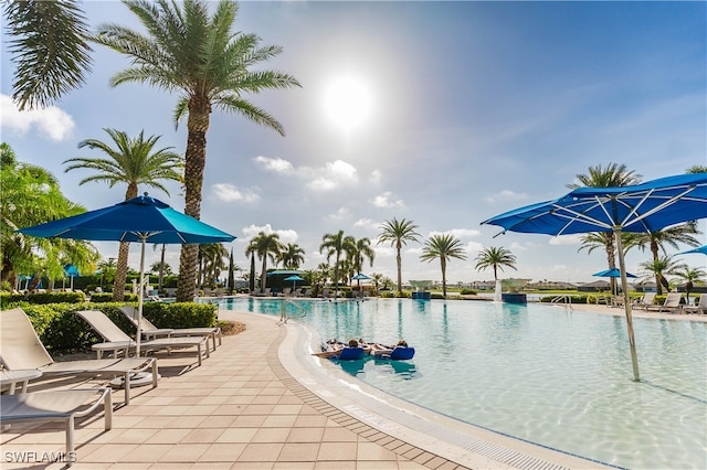 view of pool