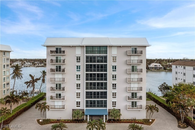 view of property featuring a water view