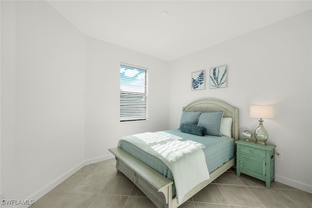 view of tiled bedroom