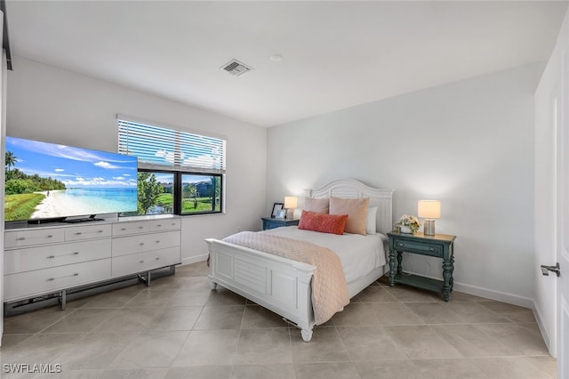 view of tiled bedroom