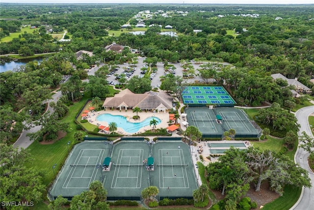 birds eye view of property