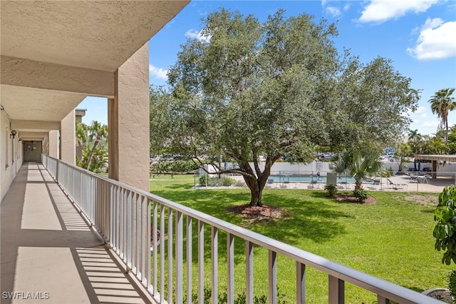 view of balcony