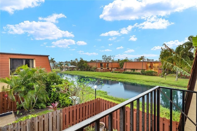 view of water feature