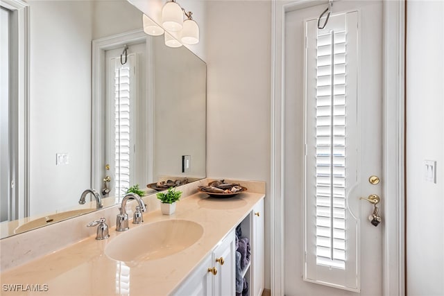 bathroom with vanity