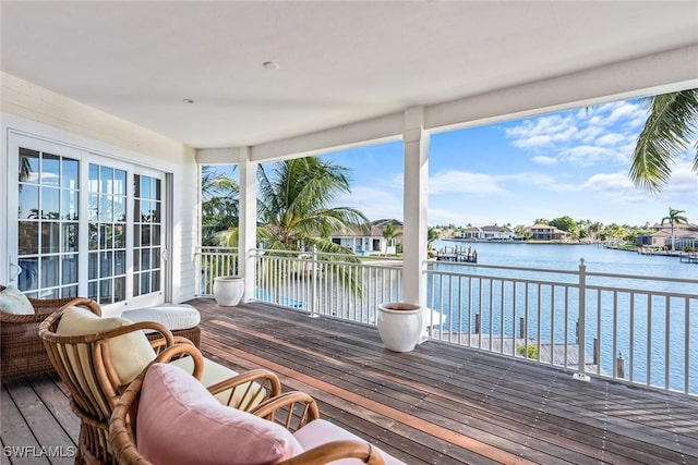 1627 Barbados Ct, Marco Island, FL 34145 - wooden deck featuring a water view