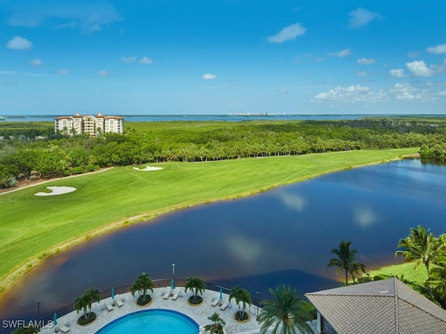 4800 Pelican Colony Blvd Unit 803, Bonita Springs, FL 34134 - drone / aerial view of a nearby body of water and a local golf course