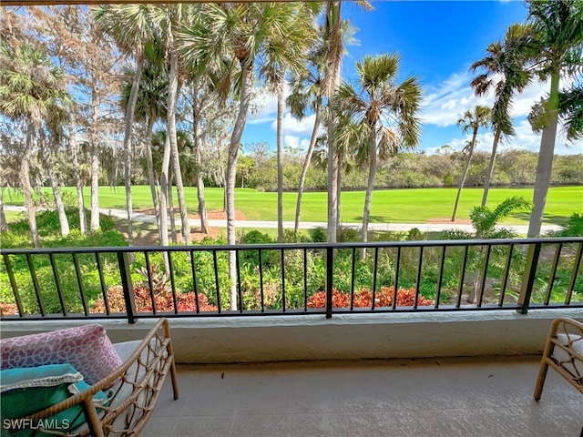 view of balcony