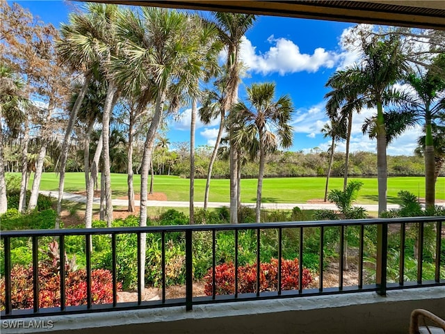 view of balcony