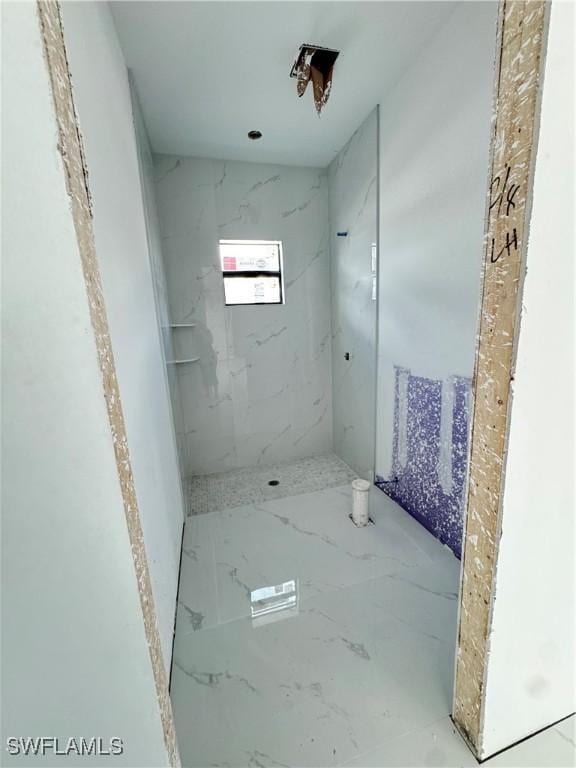 bathroom with walk in shower