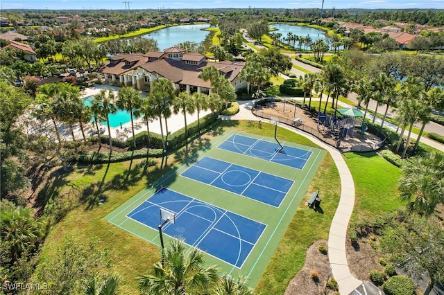 10708 Essex Square Blvd, Fort Myers, FL 33913 - aerial view of residential area featuring a large body of water
