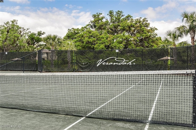 view of tennis court